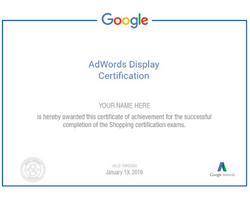 Google AdWords Display Certification