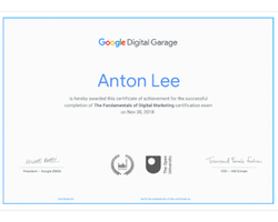 Google Digital Garage Certification